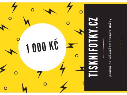 dárkový poukaz 1000 Kč - pro tisk- podmínky užití v detailu produktu